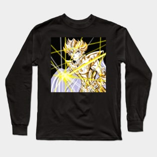 lightning plasma of leo the gold saint in the knights of the zodiac Long Sleeve T-Shirt